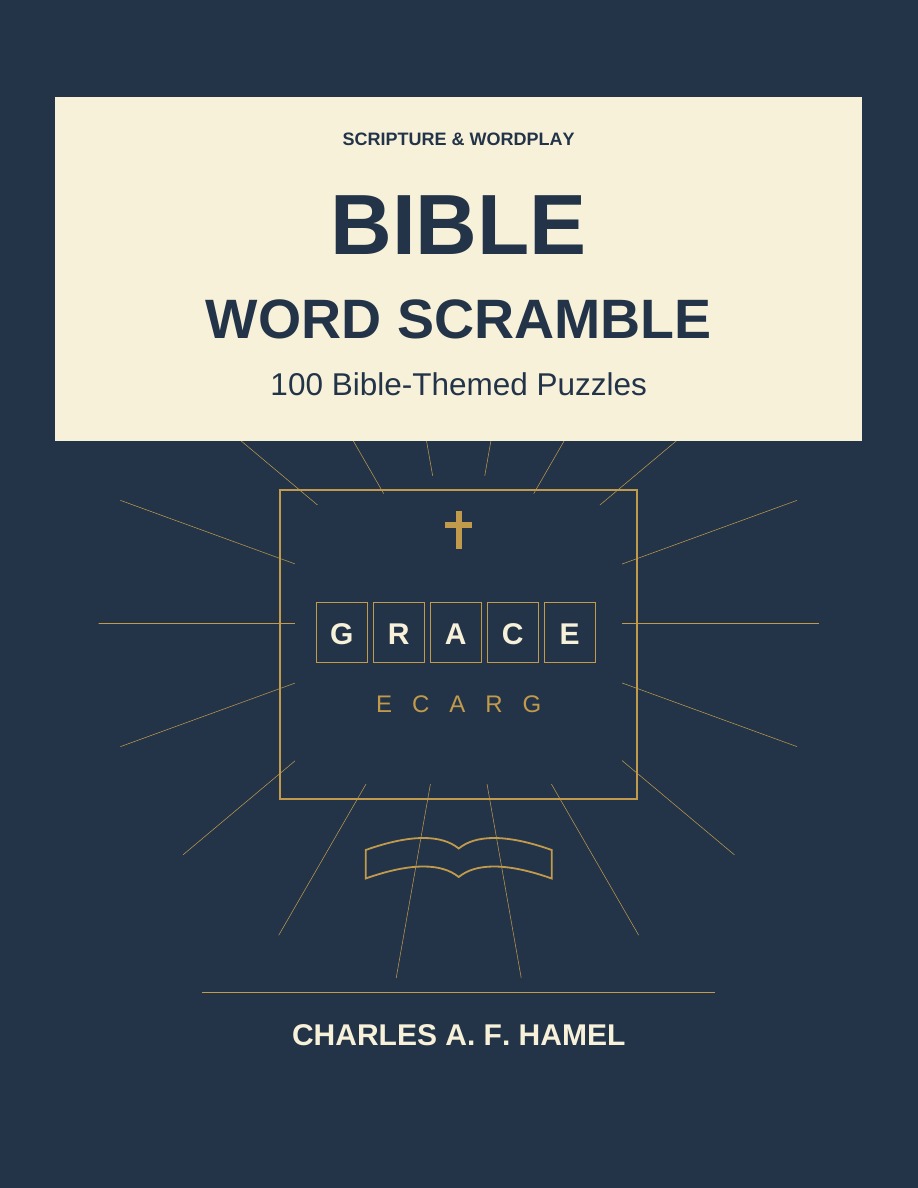 Cover of Bible Word Scramble by Charles A. F. Hamel